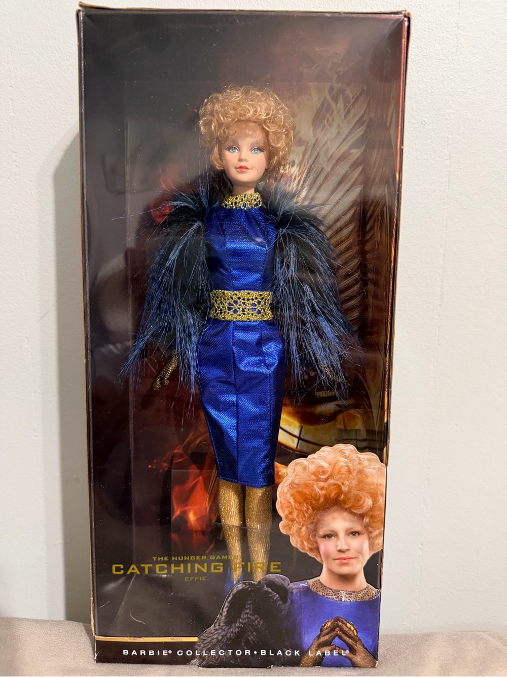 Barbie Collector The Hunger Games Catching Fire Effie Trinket Black Label